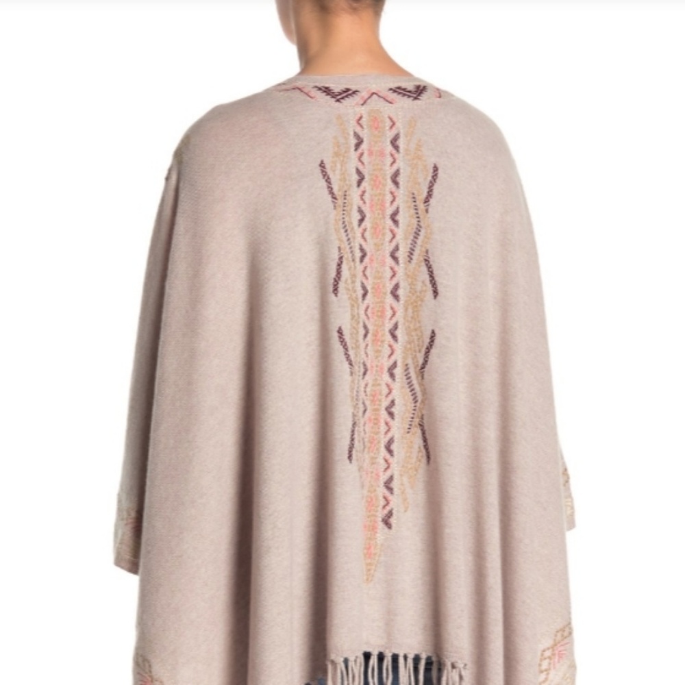 SOLD ON E$ B A Y **Johnny Was β Cashmere Poncho - Picture 5 of 8